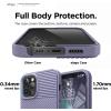 imageelago Protective Cushion Case Compatible with iPhone 12 and Compatible with iPhone 12 Pro 61 Inch 2020 Purple Grey  Shock Absorbing Design Wireless Charging Supported