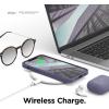 imageelago Protective Cushion Case Compatible with iPhone 12 and Compatible with iPhone 12 Pro 61 Inch 2020 Purple Grey  Shock Absorbing Design Wireless Charging Supported