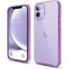 imageelago Hybrid Clear Case Designed for iPhone 12 Case ampamp Designed for iPhone 12 Pro Case 61quot Reduced Yellowing Durable PC Back Flexible Bumper Shockproof Cover Case Mint GreenLavender