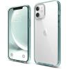 imageelago Hybrid Clear Case Designed for iPhone 12 Case ampamp Designed for iPhone 12 Pro Case 61quot Reduced Yellowing Durable PC Back Flexible Bumper Shockproof Cover Case Mint GreenMint Green