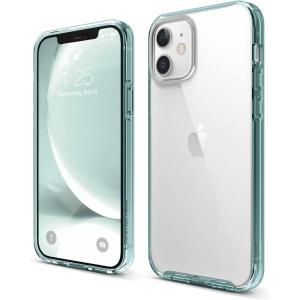 imageelago Hybrid Clear Case Designed for iPhone 12 Case ampamp Designed for iPhone 12 Pro Case 61quot Reduced Yellowing Durable PC Back Flexible Bumper Shockproof Cover Case Mint GreenMint Green