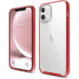 imageelago Hybrid Clear Case Designed for iPhone 12 Case ampamp Designed for iPhone 12 Pro Case 61quot Reduced Yellowing Durable PC Back Flexible Bumper Shockproof Cover Case Mint GreenRed