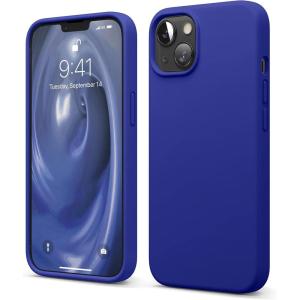 imageelago Liquid Silicone Case Compatible with iPhone 13 61 inchPremium Silicone Full Body Protection  3 Layer Shockproof Phone Case Microfiber LiningCobalt