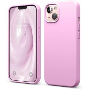 imageelago Liquid Silicone Case Compatible with iPhone 13 61 inchPremium Silicone Full Body Protection  3 Layer Shockproof Phone Case Microfiber LiningHot Pink