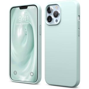 imageelago Liquid Silicone Case Compatible with iPhone 13 Pro Max 67 inches Premium Silicone Case Full Protection Case  Shockproof Cover with 3 Structure Whitemint green