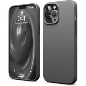 imageelago Liquid Silicone Case Compatible with iPhone 13 Pro Max 67 inches Premium Silicone Case Full Protection Case  Shockproof Cover with 3 Structure WhiteEdark grey