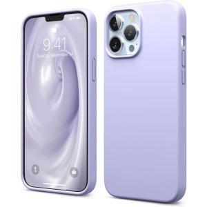 imageelago Liquid Silicone Case Compatible with iPhone 13 Pro Max 67 inches Premium Silicone Case Full Protection Case  Shockproof Cover with 3 Structure WhitePurple