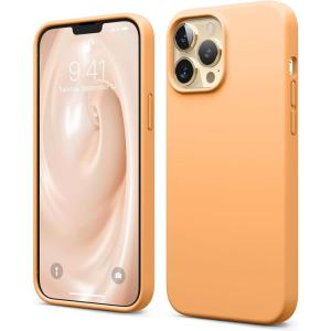 imageelago Liquid Silicone Case Compatible with iPhone 13 Pro Max 67 inches Premium Silicone Case Full Protection Case  Shockproof Cover with 3 Structure WhiteOrange