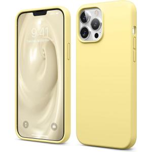 imageelago Liquid Silicone Case Compatible with iPhone 13 Pro Max 67 inches Premium Silicone Case Full Protection Case  Shockproof Cover with 3 Structure WhiteYellow