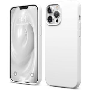 imageelago Liquid Silicone Case Compatible with iPhone 13 Pro Max 67 inches Premium Silicone Case Full Protection Case  Shockproof Cover with 3 Structure Whitewhite