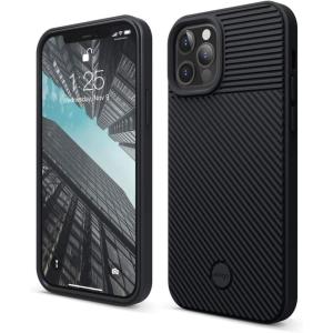 imageelago Protective Cushion Case Compatible with iPhone 12 and Compatible with iPhone 12 Pro 2020 Black  Shock Absorbing Design Supports Magsafe