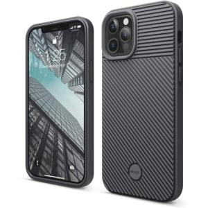 imageelago Protective Cushion Case Compatible with iPhone 12 and Compatible with iPhone 12 Pro 2020 Graphite Grey  Shock Absorbing Design Supports Magsafe