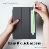 imageelago Pencil Holder Compatible with Apple Pencil Pro Apple Pencil 1st ampamp 2nd Generation and Apple Pencil USBC Strong Adhesive Sleeve PU Leather and Soft Lycra Material Sand PinkPastel Green