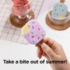 imageelago Ice Cream Case Compatible with AirPods 3rd Generation Case  Compatible with AirPods 3 Case Cover Carabiner Included Supports Wireless Charging Shock Resistant Full Protection MintBlueberry