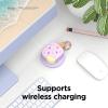 imageelago Ice Cream Case Compatible with AirPods 3rd Generation Case  Compatible with AirPods 3 Case Cover Carabiner Included Supports Wireless Charging Shock Resistant Full Protection MintBlueberry