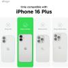 imageelago Compatible with iPhone 16 Plus Case Premium Liquid Silicone Case Full Body Protective Cover Shockproof Slim Design AntiScratch Soft Microfiber Lining 67 inch BlackWhite