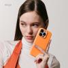 imageelago Compatible with iPhone 16 Plus Case Premium Liquid Silicone Case Full Body Protective Cover Shockproof Slim Design AntiScratch Soft Microfiber Lining 67 inch BlackOrange