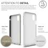 imageelago Origin Series for iPhone Xs iPhone X Case  Minimalistic Design Slim Fit Scratch Resistant Protective Cover for Apple iPhone Xs 2018 iPhone X 2017  White