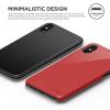 imageelago Slim Fit 2 Series iPhone Xs iPhone X Case  Durable Scratch Resistant Coat Minimalistic Designed Protective Cover for Apple iPhone Xs 2018 iPhone X 2017 Red