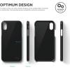 imageelago Slim Fit 2 Series iPhone Xs iPhone X Case  Durable Scratch Resistant Coat Minimalistic Designed Protective Cover for Apple iPhone Xs 2018 iPhone X 2017 Jet Black