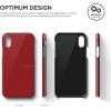 imageelago Slim Fit 2 Series iPhone Xs iPhone X Case  Durable Scratch Resistant Coat Minimalistic Designed Protective Cover for Apple iPhone Xs 2018 iPhone X 2017 Red