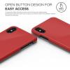 imageelago Slim Fit 2 Series iPhone Xs iPhone X Case  Durable Scratch Resistant Coat Minimalistic Designed Protective Cover for Apple iPhone Xs 2018 iPhone X 2017 Red