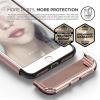 imageelago iPhone 7 Plus case GlideRose GoldChrome Rose Gold  MultiOption CaseMilitary Drop Test CertifiedSophisticated Shock Absorption  for iPhone 7 Plus