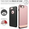 imageelago iPhone 7 Plus case GlideRose GoldChrome Rose Gold  MultiOption CaseMilitary Drop Test CertifiedSophisticated Shock Absorption  for iPhone 7 Plus