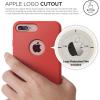 imageelago iPhone 8 PlusiPhone 7 Plus Case Slim Fit SoftRed  Robust TPULightMinimalisticTrue Fit