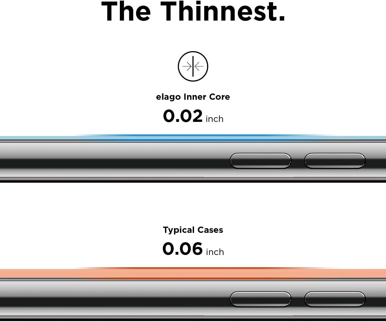 imageelago Inner Core Series for iPhone Xs Max case Red  Thinnest and LightestPrevent DiscolorationSupport Wireless ChargingOnly Protects Against Scratches Compatible with iPhone Xs Max 2018