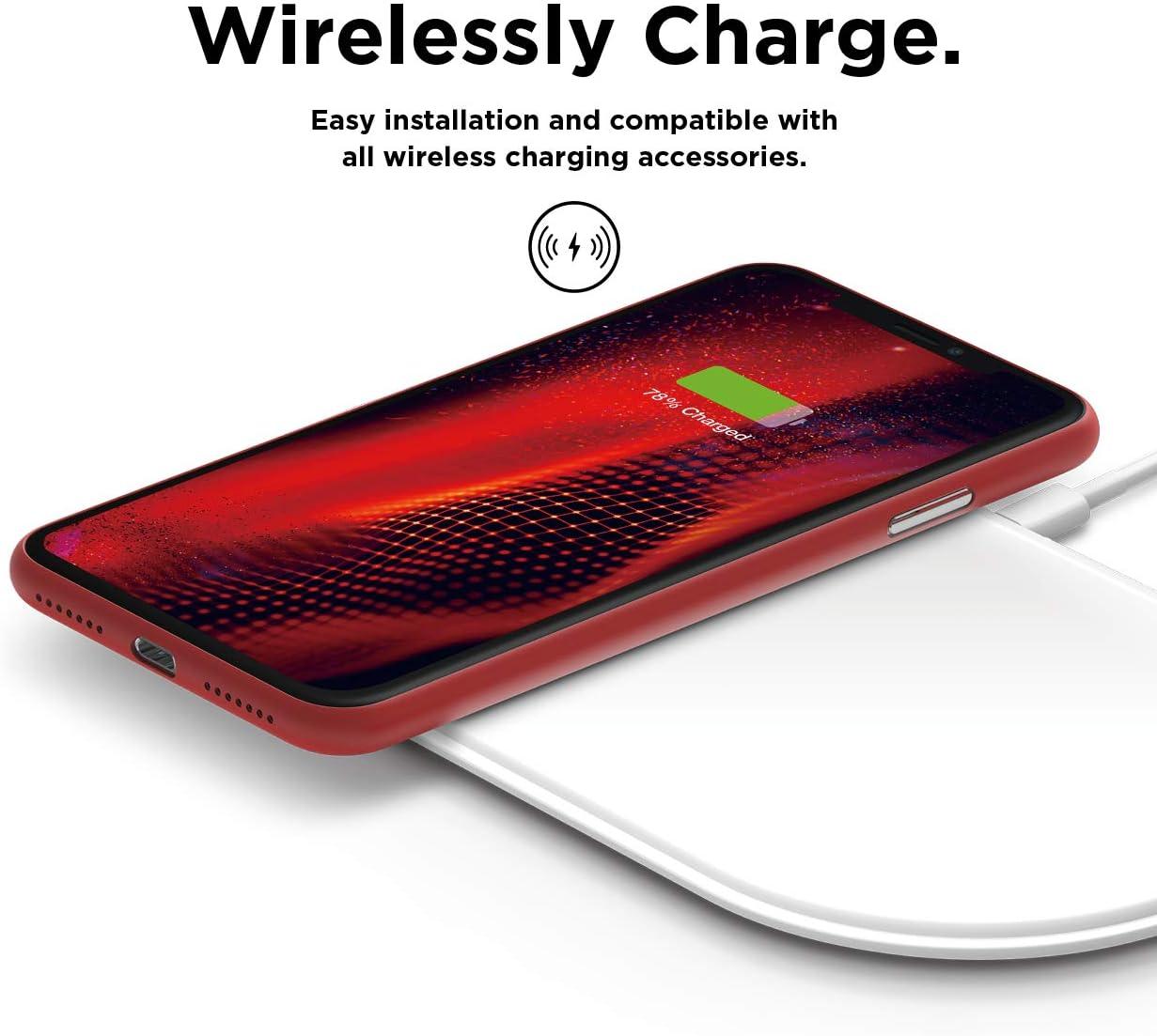 imageelago Inner Core Series for iPhone Xs Max case Red  Thinnest and LightestPrevent DiscolorationSupport Wireless ChargingOnly Protects Against Scratches Compatible with iPhone Xs Max 2018