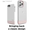 imageelago Glide Armor Case Designed for iPhone 13 Pro Max Case Drop Protection Shockproof Protective TPU Cover Upgraded Shockproof Mix and Match Parts Enhanced Camera Guard StoneWhiteClearLovely Pink