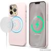 imageelago Magnetic Case Compatible with MagSafe and iPhone 13 Pro 61 Inch  Builtin Magnets Liquid Silicone Protective Cover Compatible with All MagSafe Accessories Jean IndigoLovely Pink