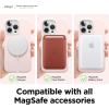 imageelago Magnetic Case Compatible with MagSafe and iPhone 13 Pro 61 Inch  Builtin Magnets Liquid Silicone Protective Cover Compatible with All MagSafe Accessories Jean IndigoLovely Pink