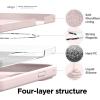 imageelago Magnetic Case Compatible with MagSafe and iPhone 13 Pro 61 Inch  Builtin Magnets Liquid Silicone Protective Cover Compatible with All MagSafe Accessories Jean IndigoLovely Pink