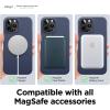 imageelago Magnetic Silicone Case Compatible with MagSafe Compatible with iPhone 13 Pro Max 67 Inch  Builtin Magnets Protective Cover Compatible with All MagSafe Accessories Lovely PinkJean Indigo