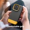 imageelago Glide Armor Case Designed for iPhone 14 Pro Case Drop Protection Shockproof Protective TPU Cover Upgraded Shockproof Mix and Match Parts Enhanced Camera Guard Dark GrayYellowDark GrayYellow