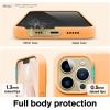 imageelago Liquid Silicone Case Compatible with iPhone 13 Pro 61 inch Premium Silicone Full Body Protection Phone Case  3 Layers Shockproof Soft Microfiber Lining AntiScratchOrange
