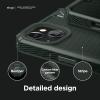 imageelago Armor Case Compatible with iPhone 13 61 inches Heavy Duty Protective Case Premium TPU Case Carbon Fiber Texture Heavy Duty Design Full Body Protection Shockproof Case BlackDark Green