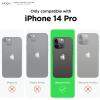 imageelago Armor Compatible with iPhone 14 Pro Case 61 Inch  US Military Grade Drop Protection HeavyDuty Protective Case Carbon Fiber Texture Tough Rugged Design Shockproof Bumper Cover Dark GreenBlack