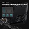 imageelago Armor Compatible with iPhone 14 Pro Case 61 Inch  US Military Grade Drop Protection HeavyDuty Protective Case Carbon Fiber Texture Tough Rugged Design Shockproof Bumper Cover Dark GreenBlack