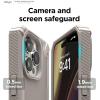 imageelago Armor Compatible with iPhone 14 Pro Case 61 Inch  US Military Grade Drop Protection HeavyDuty Protective Case Carbon Fiber Texture Tough Rugged Design Shockproof Bumper Cover Dark GreenSand