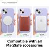 imageelago Magnetic Case Compatible with MagSafe and iPhone 13 61 Inch  Builtin Magnets Liquid Silicone Protective Cover Compatible with All MagSafe Accessories BlackPurple