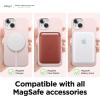 imageelago Magnetic Case Compatible with MagSafe and iPhone 13 61 Inch  Builtin Magnets Liquid Silicone Protective Cover Compatible with All MagSafe Accessories Jean IndigoLovely Pink