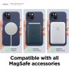 imageelago Magnetic Case Compatible with MagSafe and iPhone 13 61 Inch  Builtin Magnets Liquid Silicone Protective Cover Compatible with All MagSafe Accessories BlackJean Indigo