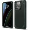 imageelago Armor Compatible with iPhone 14 Pro Case 61 Inch  US Military Grade Drop Protection HeavyDuty Protective Case Carbon Fiber Texture Tough Rugged Design Shockproof Bumper Cover Dark GreenDark Green