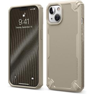 imageelago Armor Case Compatible with iPhone 13 61 inches Heavy Duty Protective Case Premium TPU Case Carbon Fiber Texture Heavy Duty Design Full Body Protection Shockproof Case BlackSand