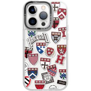 imageelago x Yale University Dual Case Compatible with iPhone 14 Pro Case  61 Inch PC  TPU Hybrid Technology Full Body Protection Transparent Collage Design Official MerchandiseHarvardUniversity Shield