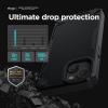 imageelago Armor Compatible with iPhone 14 Case 61 Inch  US Military Grade Drop Protection HeavyDuty Protective Case Carbon Fiber Texture Tough Rugged Design Shockproof Bumper Cover BlackBlack