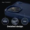 imageelago Armor Compatible with iPhone 14 Case 61 Inch  US Military Grade Drop Protection HeavyDuty Protective Case Carbon Fiber Texture Tough Rugged Design Shockproof Bumper Cover BlackJean Indigo